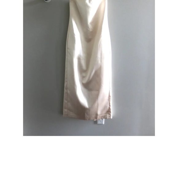 Zara strapless satin-like dress - Picture 4 of 9